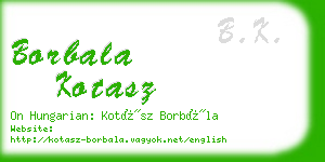 borbala kotasz business card